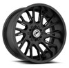 Set 4 22" XF Off-Road XF-230 Satin Black Wheels 22x12 8x6.5 8x180 -44mm Rims
