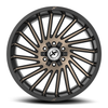 20" XF Off-Road XF-239 Satin Black & Bronze Machined DDT 20x9 5x5 5x5.5 0mm Rim