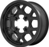 KMC Powersports KS133 Mesa Lite 15x6 4x137 Satin Black Wheel 15" 38mm Rim