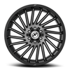 Set 4 20" XF Off-Road XF-239 Black & Brushed DDT 20x9 Wheels 8x6.5 8x170 0mm Rim