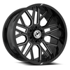 20" XF Off-Road XF-235 Gloss Black & Milled 20x9 Wheel 5x5 5x5.5 0mm Truck Rim