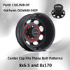Vision 181 Hauler Dually C181ZMB-DP C81MMB-DEEP Matte Black Wheel Center Cap 8 Lug