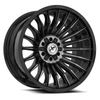 Set 4 20" XF Off-Road XF-231 Black Machined Titanium DDT 20x12 5x5 5x5.5 -44mm