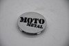 Moto Metal Chrome Black Logo Wheel Center Cap Hub Cap T127L133-5-H34-C1 2.7"