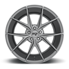Niche 1PC M116 Misano 19x9.5 5x112 Matte Gun Metal Wheel 19" 50mm Rim