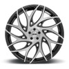 DUB  S260 G.O.A.T. 26x10 6x5.5 Brushed Black Dark Tint Spokes Wheel 26" 25mm