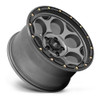 KMC KM541 Dirty Harry 17x8.5 6x4.5 Satin Gray With Black Lip Wheel 17" 18mm Rim