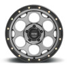 KMC KM541 Dirty Harry 17x8.5 6x4.5 Satin Gray With Black Lip Wheel 17" 18mm Rim