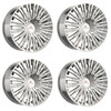 Set 4 20" Cavallo CLV-48 Nano Chrome 20x8.5 Wheels 5x4.5 5x120 35mm Rims