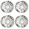 Set 4 20" Cavallo CLV-47 Nano Chrome 20x8.5 Wheels 5x4.5 5x120 35mm Rims