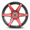 17" Spec-1 SPT-32 Gloss Black & Red Machined 17x8 Wheel 5x105 5x4.5 42mm Rim