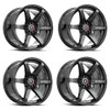 Set 4 18" Spec-1 SPT-32 Gloss Black 18x9 Wheels 4x100 4x4.5 38mm Rims