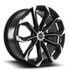Set 4 17" Spec-1 SP-44 Gloss Black Machined 17x7.5 Wheels 5x100 5x4.5 35mm Rims