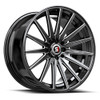 18" Spec-1 SP-69 Gloss Black & Milled 18x8 Wheel 5x112 5x4.5 38mm Rim