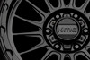 17" KMC KM542 Impact 17x8 5x4.25 Satin Black Wheel 38mm 5 Lug Rim