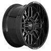 Moto Metal MO802 20x9 5x5.0 Gloss Black Milled Wheel 20" 18mm Rim