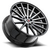Set 4 17" Spec-1 SP-69 Black Machined & Undercut 17x7.5 Wheels 5x112 5x4.5 42mm