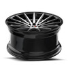 Set 4 17" Spec-1 SP-69 Black Machined & Undercut 17x7.5 Wheels 5x112 5x4.5 42mm