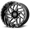 Moto Metal MO985 Breakout 20x10 8x6.5 Gloss Black Machined Wheel 20" -18mm Rim