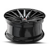 17" Spec-1 SP-69 Gloss Black & Milled 17x7.5 Wheel 5x100 5x4.5 42mm Rim