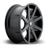 DUB 1PC S110 Push 22x9.5 5x115 5x4.75 Gloss Black 22" 15mm For Chrysler Dodge