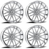 Set 4 20" Axe Wheels Hades 20x10 5x5 5x5.5 -19mm Chrome Wheels  Lifted Truck Rim