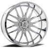 Set 4 20" Axe Wheels Hades 20x10 5x5 5x5.5 -19mm Chrome Wheels  Lifted Truck Rim