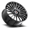 Set 4 20" Spec-1 SP-68 Gloss Black Machined 20x8.5 Wheels 5x4.5 5x120 38mm Rims