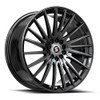 17" Spec-1 SP-68 Gloss Black 17x7.5 Wheel 4x100 4x4.5 42mm Rim