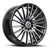 17" Spec-1 SP-68 Gloss Black & Machined 17x7.5 Wheel 5x105 5x4.5 42mm Rim