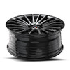 17" Spec-1 SP-68 Gloss Black & Machined 17x7.5 Wheel 5x105 5x4.5 42mm Rim