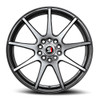 18" Spec-1 SP-67 Gloss Black & Machined 18x8 Wheel 4x100 4x4.5 38mm Rim
