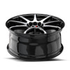 18" Spec-1 SP-67 Gloss Black & Machined 18x8 Wheel 4x100 4x4.5 38mm Rim