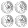 Set 4 18" Spec-1 SP-78 All White 18x8 Wheels 4x100 4x4.5 35mm Rims