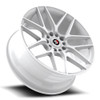 Set 4 17" Spec-1 SP-78 All White 17x7.5 Wheels 4x100 4x4.5 35mm Rims