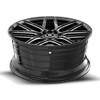 Set 4 17" Spec-1 SP-78 Gloss Black & Milled 17x7.5 Wheels 4x100 4x4.5 35mm Rims