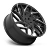 26" DUB S259 G.O.A.T. 26x10 5x5 10mm Gloss Black Machined Spokes For Jeep Wheel