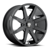 DUB 1PC S110 Push 20x8.5 6x135 6x5.5 Gloss Black Wheel 20" 25mm For Chevy GMC
