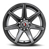 17" Spec-1 SP-73 Gloss Black Milled & Undercut 17x7.5 Wheel 5x112 5x4.5 42mm Rim