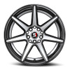 Set 4 17" Spec-1 SP-73 Black Machined & Undercut 17x7.5 Wheels 5x100 5x4.5 42mm