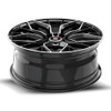 16" Spec-1 SP-76 Gloss Black & Machined 16x6.5 Wheel 4x100 4x4.5 20mm Rim