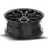 16" Spec-1 SP-76 Gloss Black 16x6.5 Wheel 5x100 5x4.5 20mm Rim