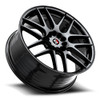 Set 4 18" Spec-1 SP-65 Gloss Black 18x8 Wheels 4x100 4x4.5 34mm Rims