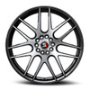 17" Spec-1 SP-65 Gloss Black & Machined 17x8 Wheel 4x100 4x4.5 42mm Rim