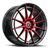 Set 4 17" Spec-1 SP-64 Gloss Black Red Machined 17x8 Wheels 5x110 5x4.5 42mm Rim