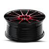 Set 4 17" Spec-1 SP-64 Gloss Black Red Machined 17x8 Wheels 5x110 5x4.5 42mm Rim