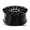Set 4 17" Spec-1 SP-64 Gloss Black & Machined 17x8 Wheels 5x100 5x4.5 42mm Rims