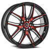 17" Spec-1 SP-56 Gloss Black & Red Machined 17x7.5 Wheel 5x105 5x4.5 42mm Rim