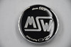 MSW OZ Chrome/Black Wheel Center Cap Hub Cap C-F82 2.875" Snap in
