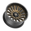 Set 4 20" Fittipaldi Off Road Gloss Bronze Black Lip 20x10 Wheels 8x180 -19mm